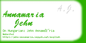 annamaria jehn business card